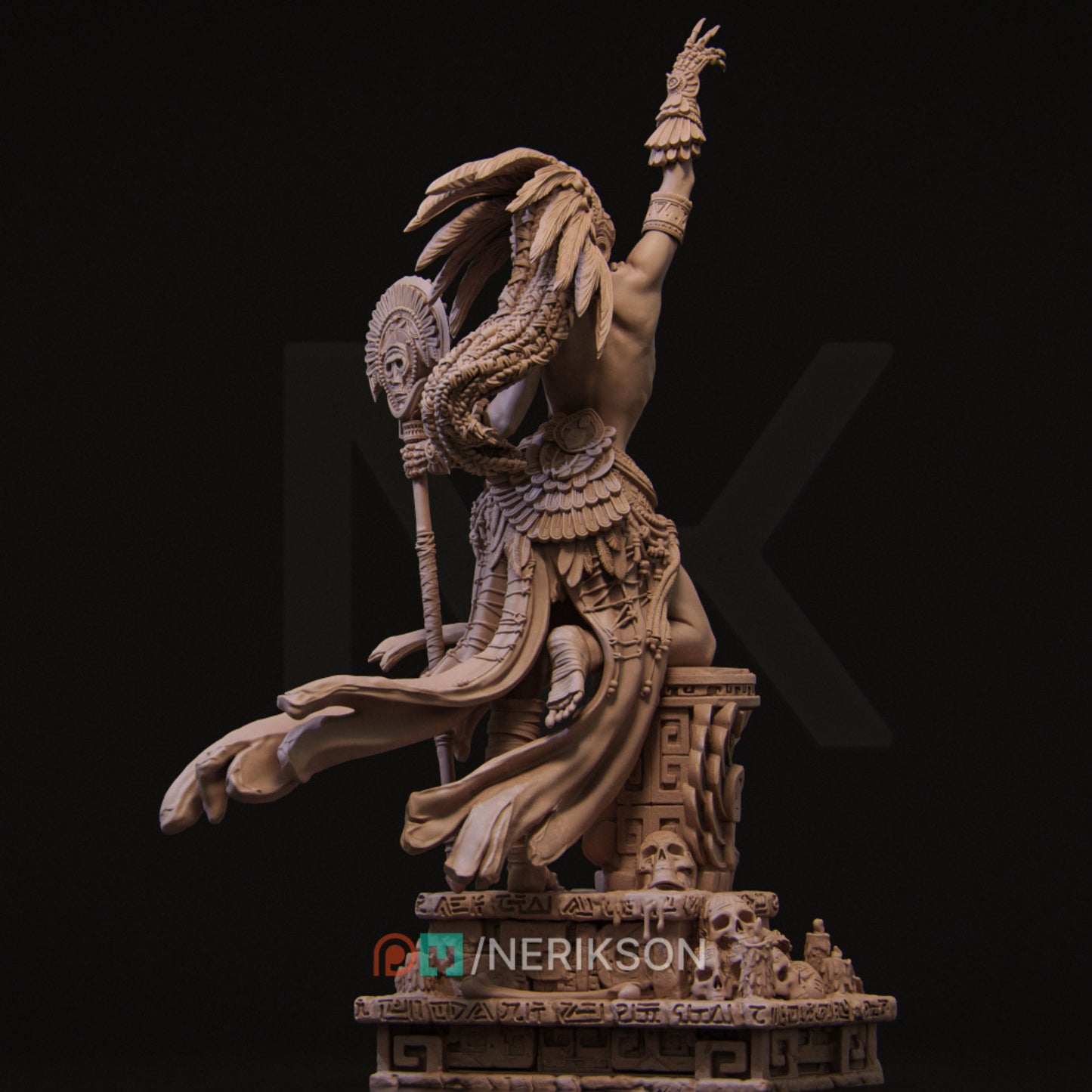 🔱 Tribal Priestess of the Cursed River – Ultra-Detail Miniature for Painting & Assembly 🔱