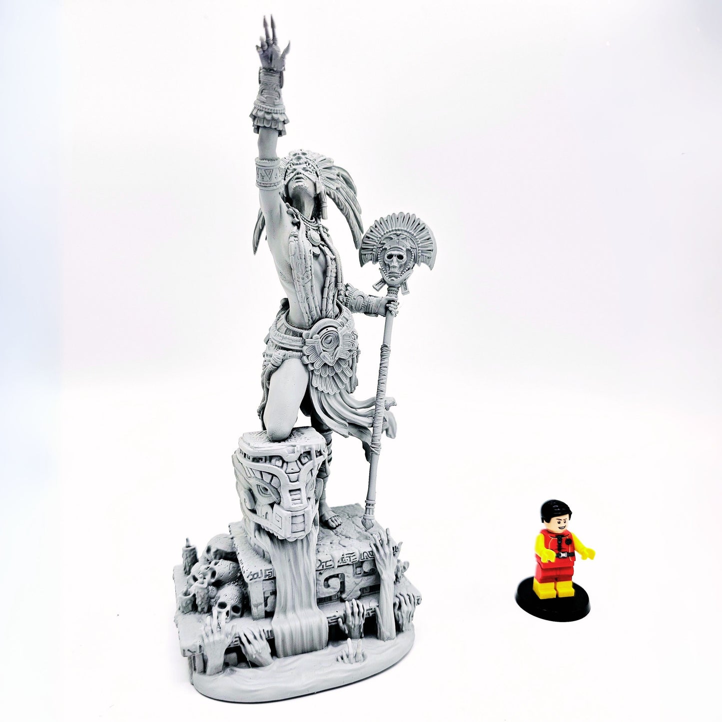 🔱 Tribal Priestess of the Cursed River – Ultra-Detail Miniature for Painting & Assembly 🔱
