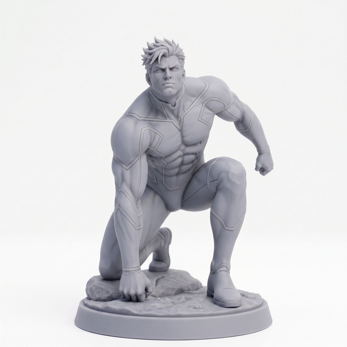 Goddark — Kneeling — unpainted resin miniature