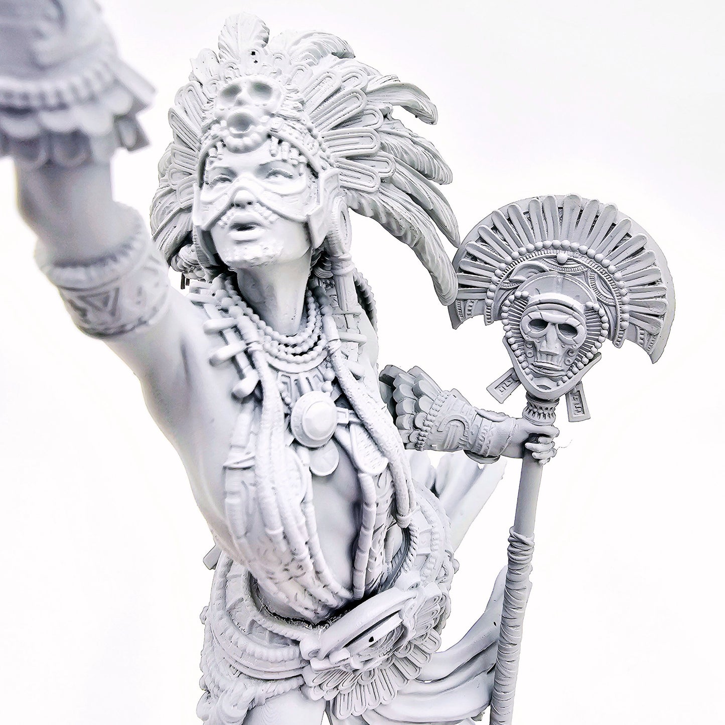 🔱 Tribal Priestess of the Cursed River – Ultra-Detail Miniature for Painting & Assembly 🔱