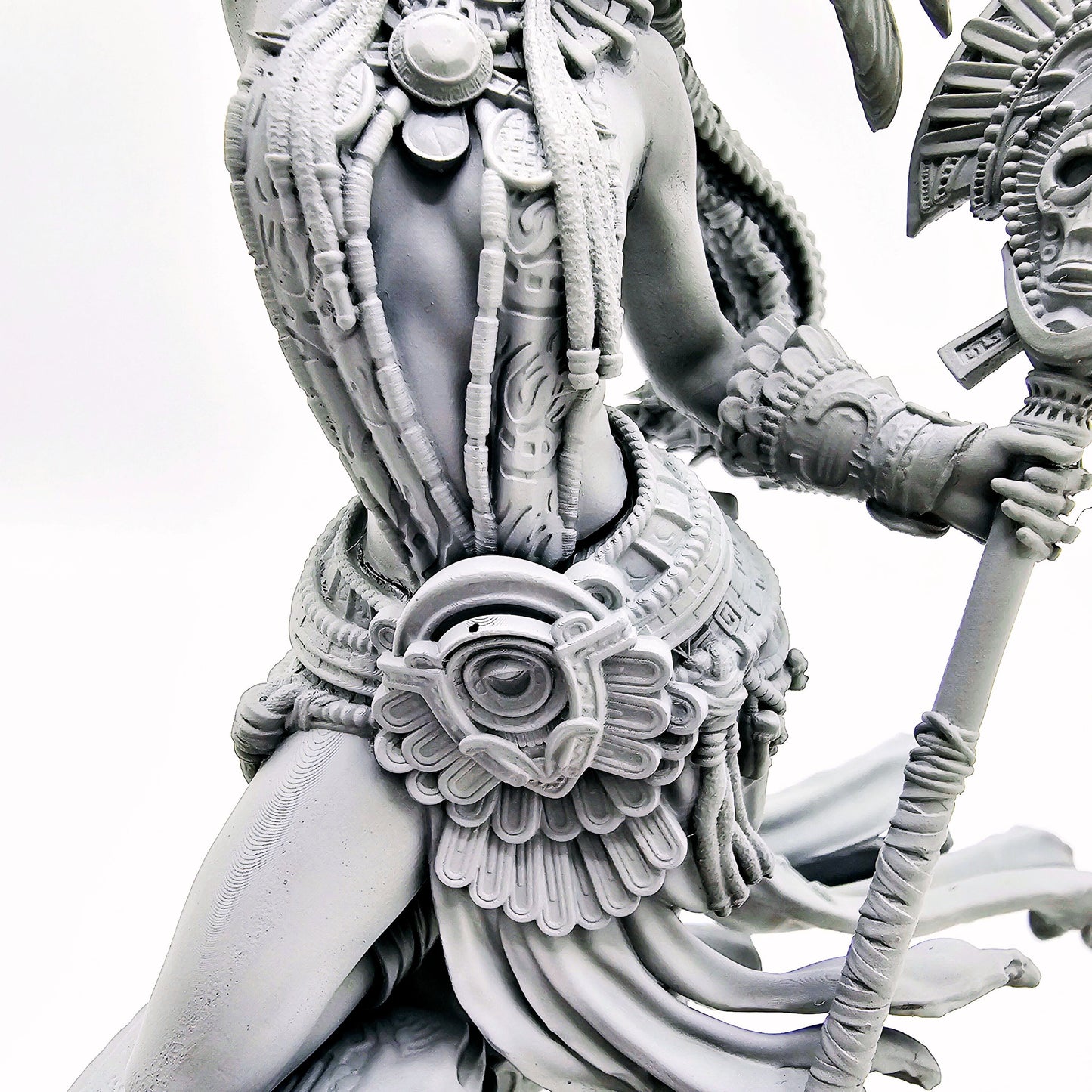 🔱 Tribal Priestess of the Cursed River – Ultra-Detail Miniature for Painting & Assembly 🔱