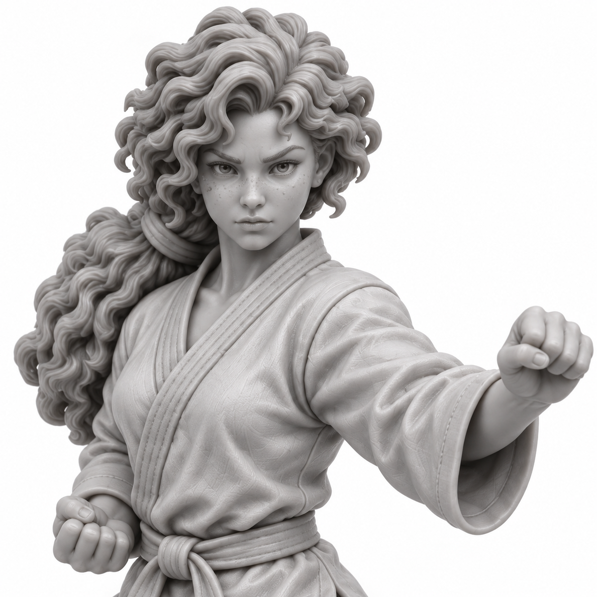cala District 199 Dojo miniature concept render — resin 05 detail