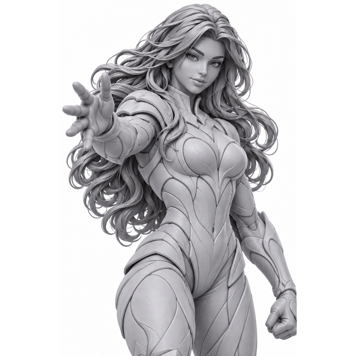 Kira — Prenova Bishop Ivoryta miniature — unpainted resin detail view