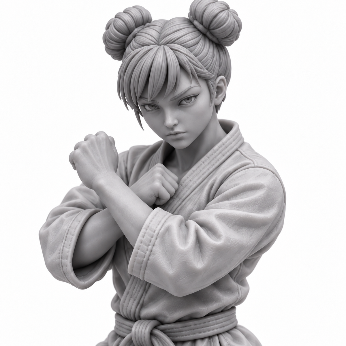 vega District 199 Dojo miniature concept render — resin 05 detail