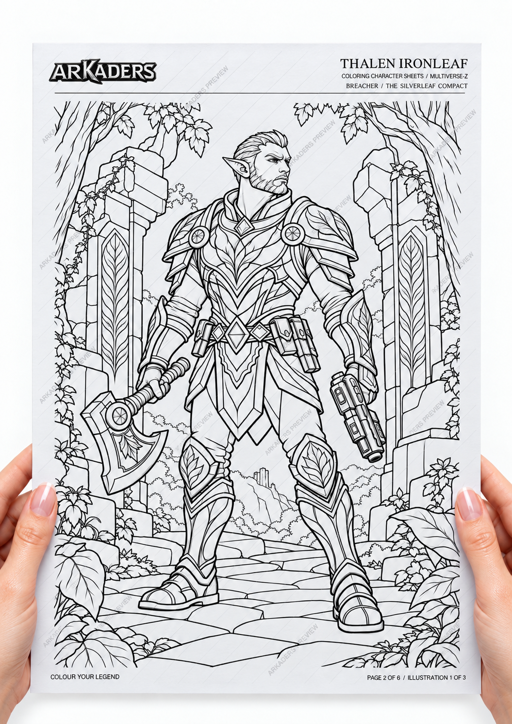 Thalen Ironleaf — thalen ironleaf hands back. Protected preview; digital PDF only.