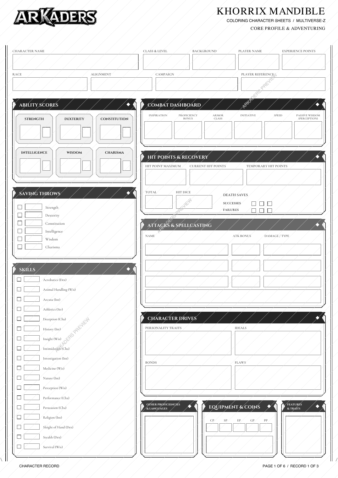 Khorrix Mandible exact protected A4 PDF page 1 of 6