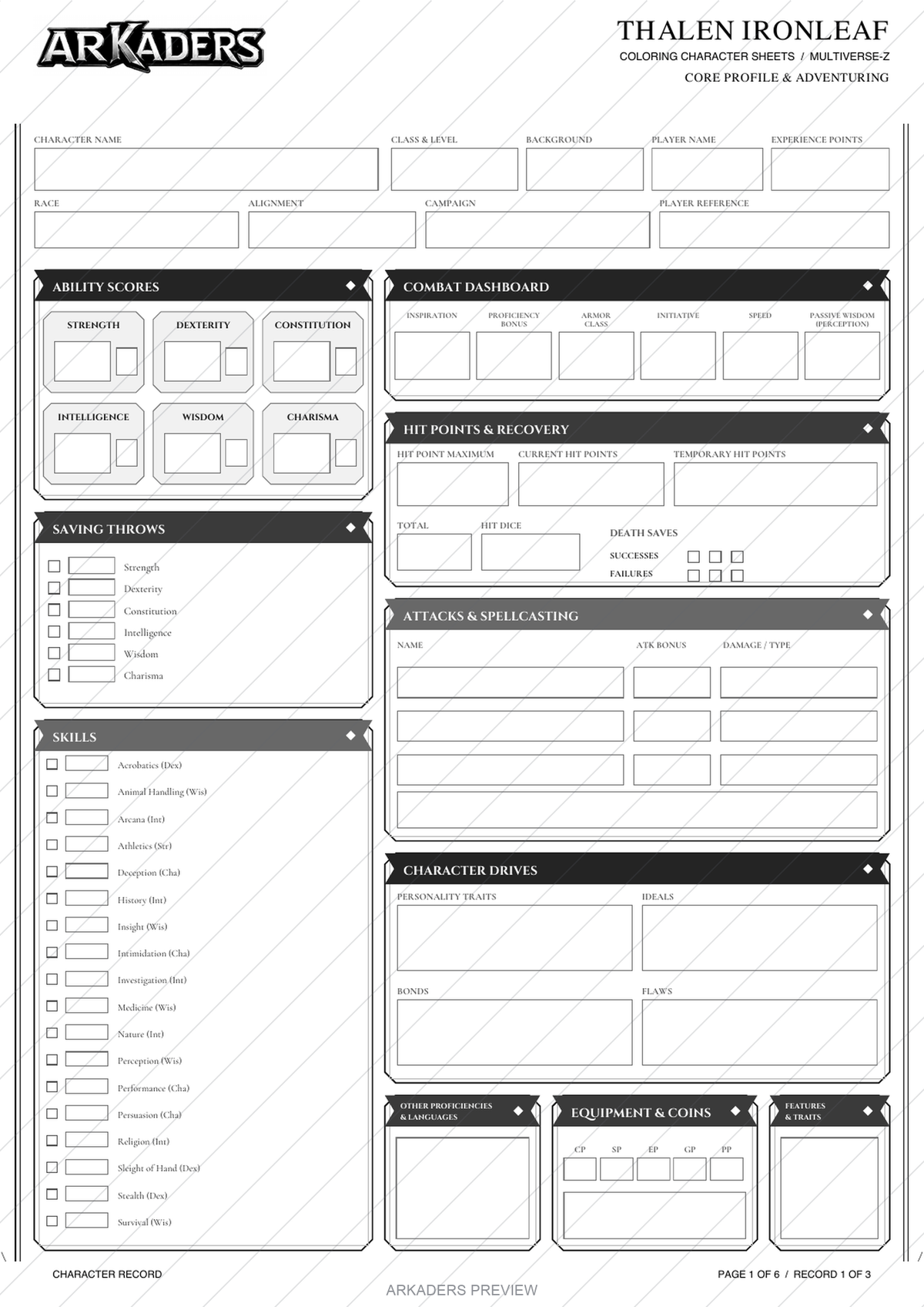 Thalen Ironleaf — thalen ironleaf page 1. Protected preview; digital PDF only.