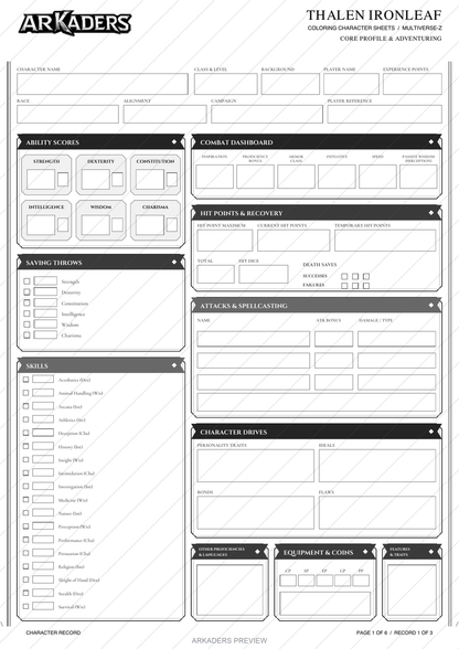 Thalen Ironleaf — thalen ironleaf page 1. Protected preview; digital PDF only.