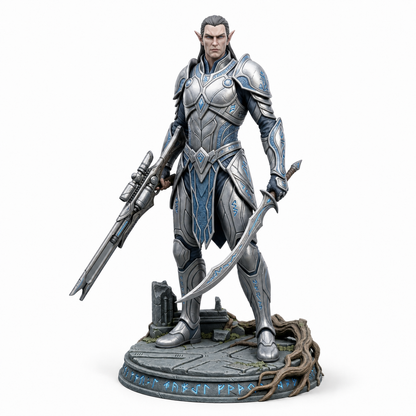 Sylvani Futura Vanguard painted premium resin miniature, front view
