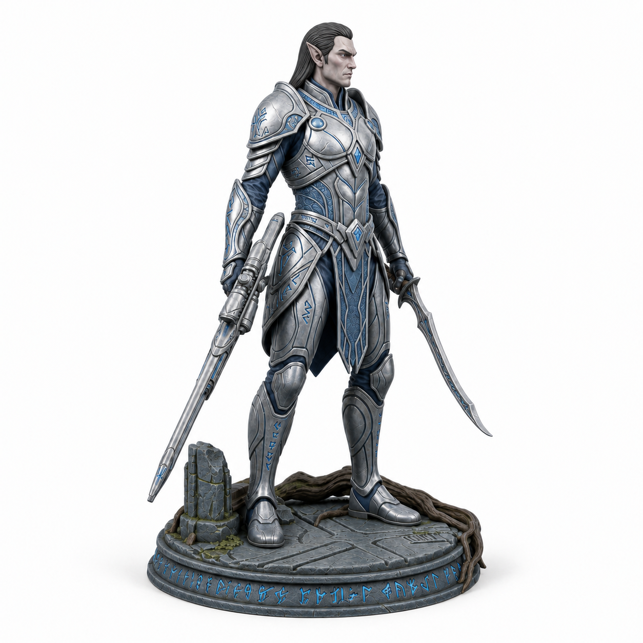 Sylvani Futura Vanguard painted premium resin miniature, left side view