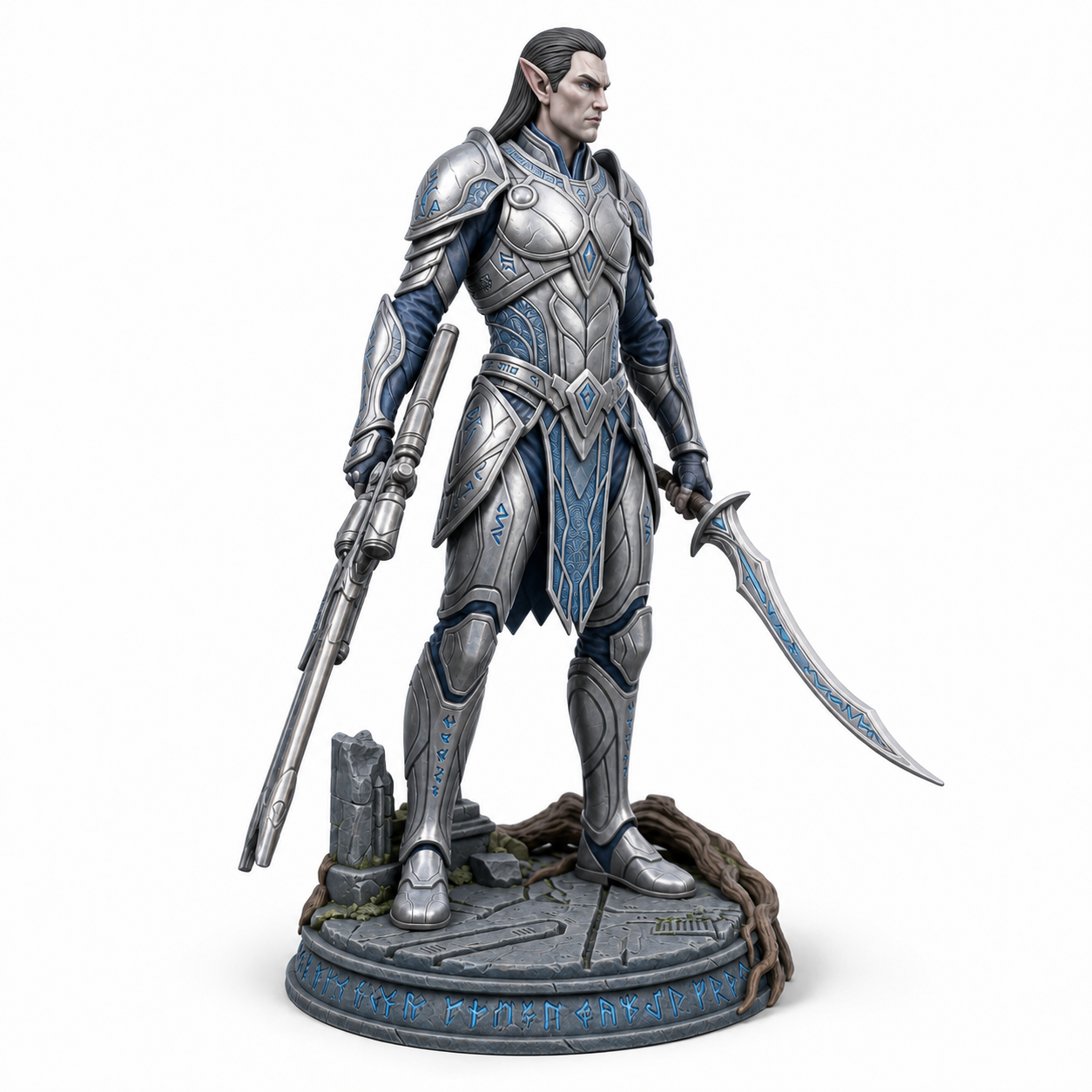 Sylvani Futura Vanguard painted premium resin miniature, right side view