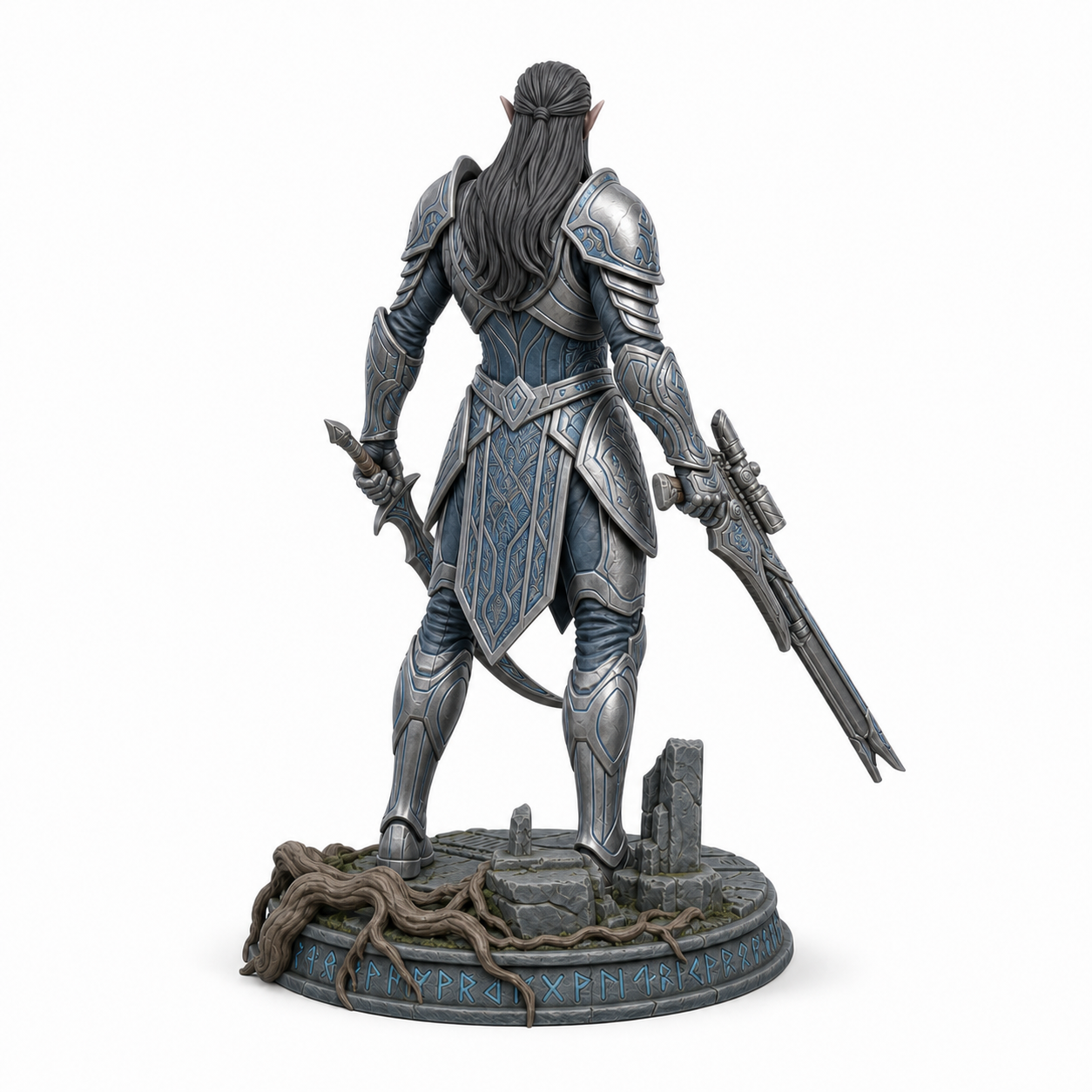 Sylvani Futura Vanguard painted premium resin miniature, rear view