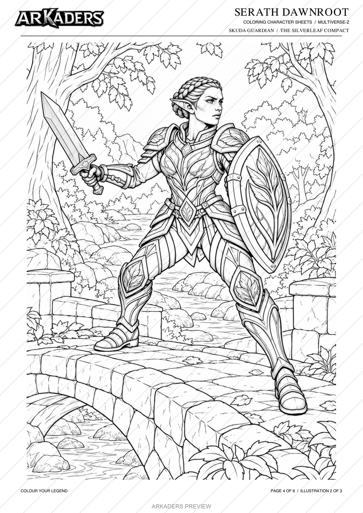 Protected preview of Serath Dawnroot's PDF, page 4 of 6.
