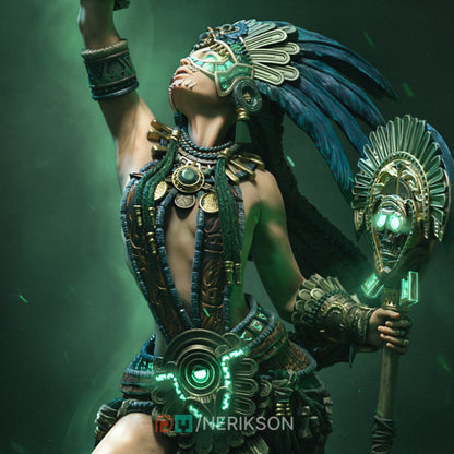 🔱 Tribal Priestess of the Cursed River – Ultra-Detail Miniature for Painting & Assembly 🔱