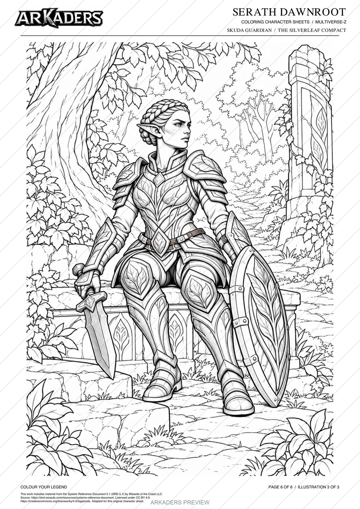 Protected preview of Serath Dawnroot's PDF, page 6 of 6.