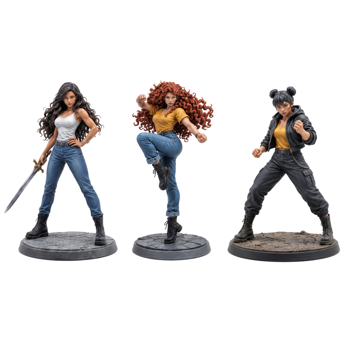cala-kira-vega — all included miniatures. Painted references; supplied unpainted.