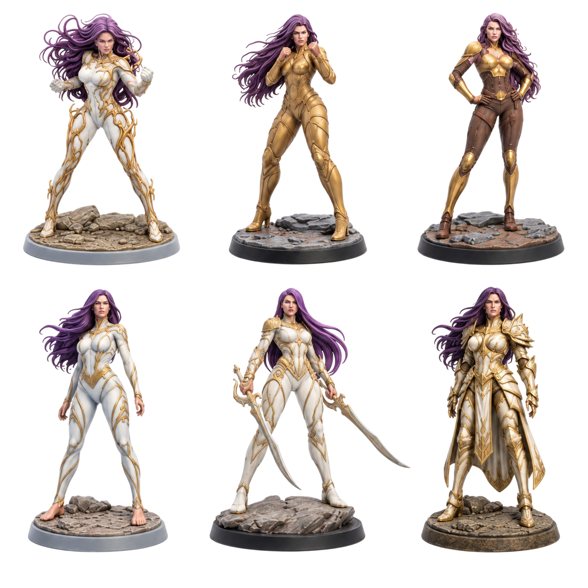 sublime-tribute — all 6 miniatures included. Painted references; supplied unpainted.