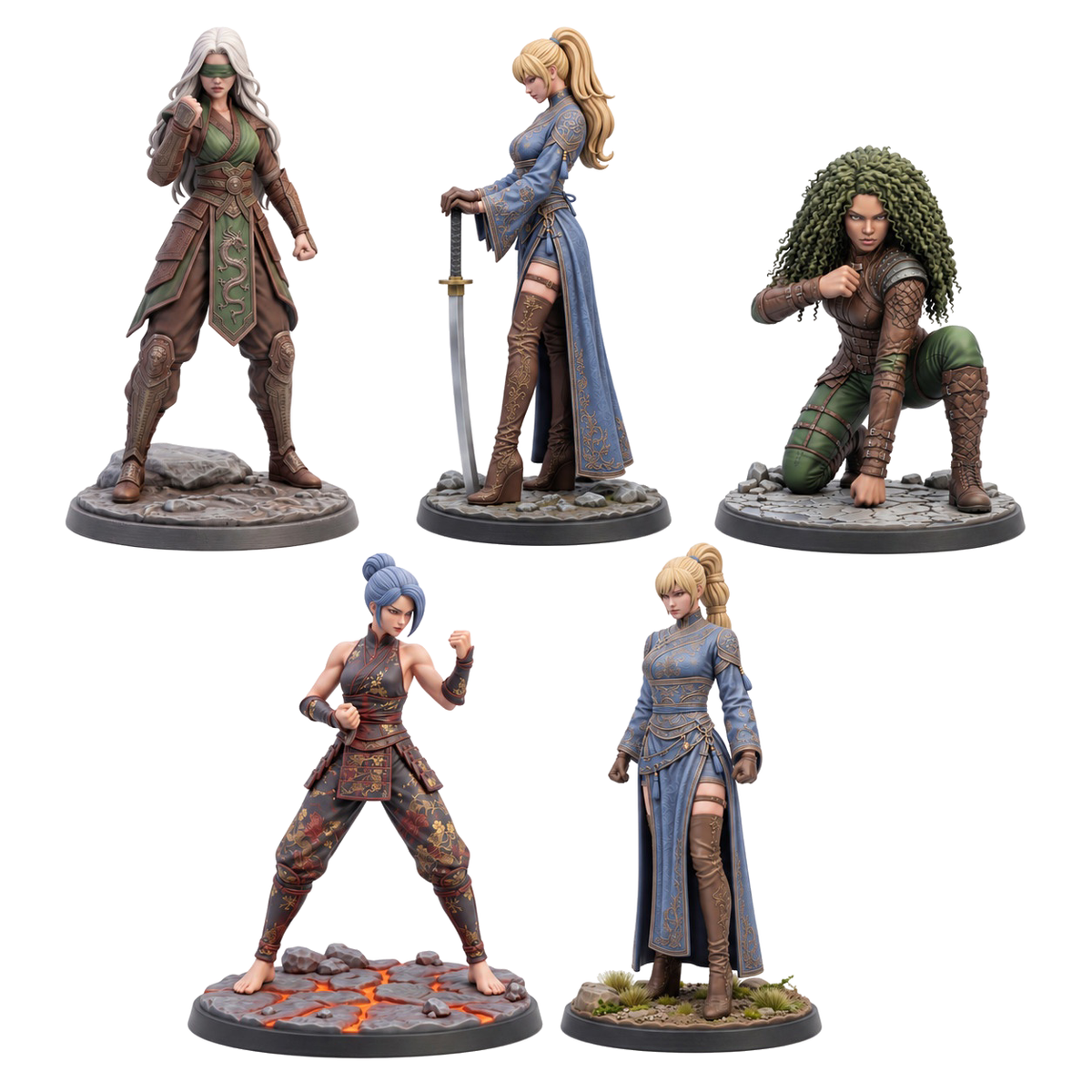 matrix-tribute — all included miniatures. Painted references; supplied unpainted.