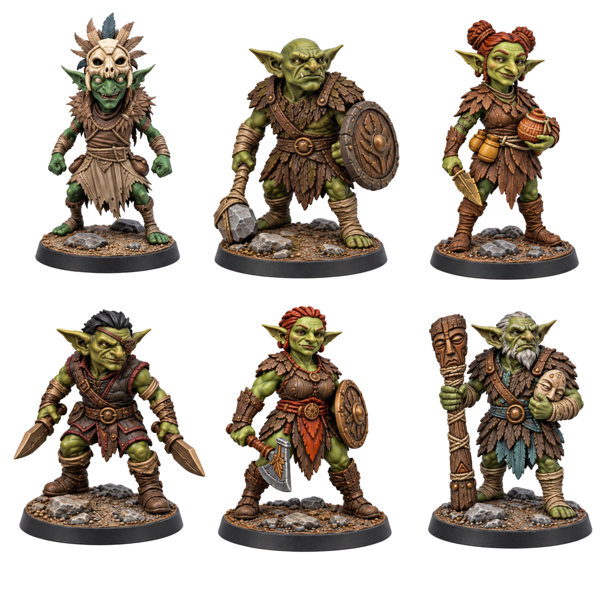Guardians of the Cycle — all six miniatures included. Painted references; supplied unpainted.