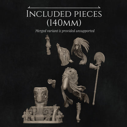 🔱 Tribal Priestess of the Cursed River – Ultra-Detail Miniature for Painting & Assembly 🔱