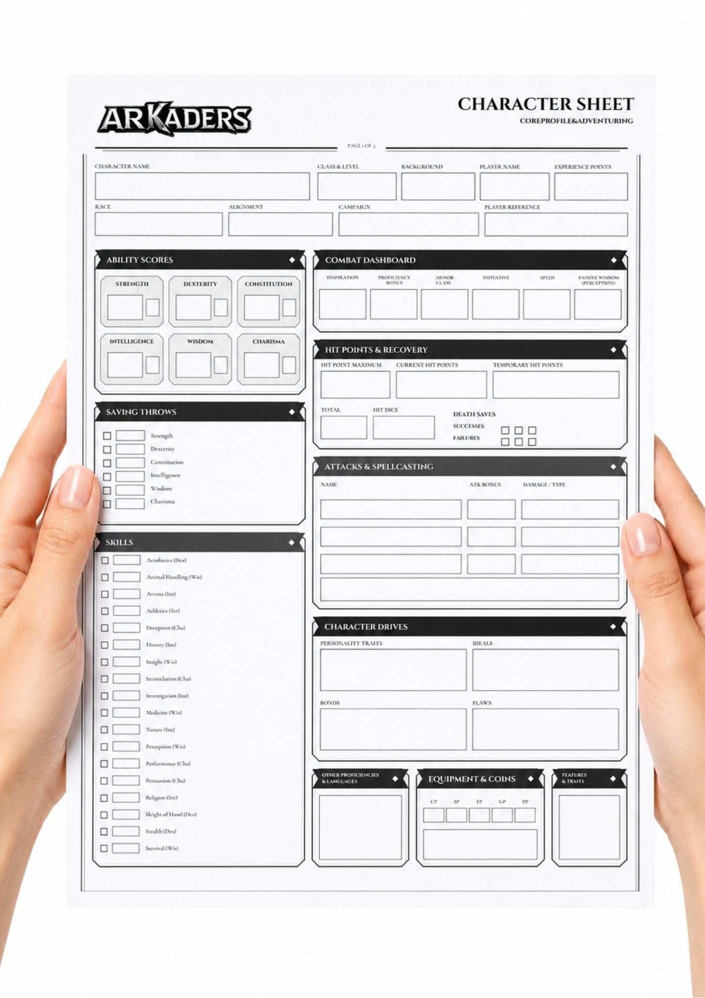 MERLIN CHARACTER SHEET (PDF FILE)