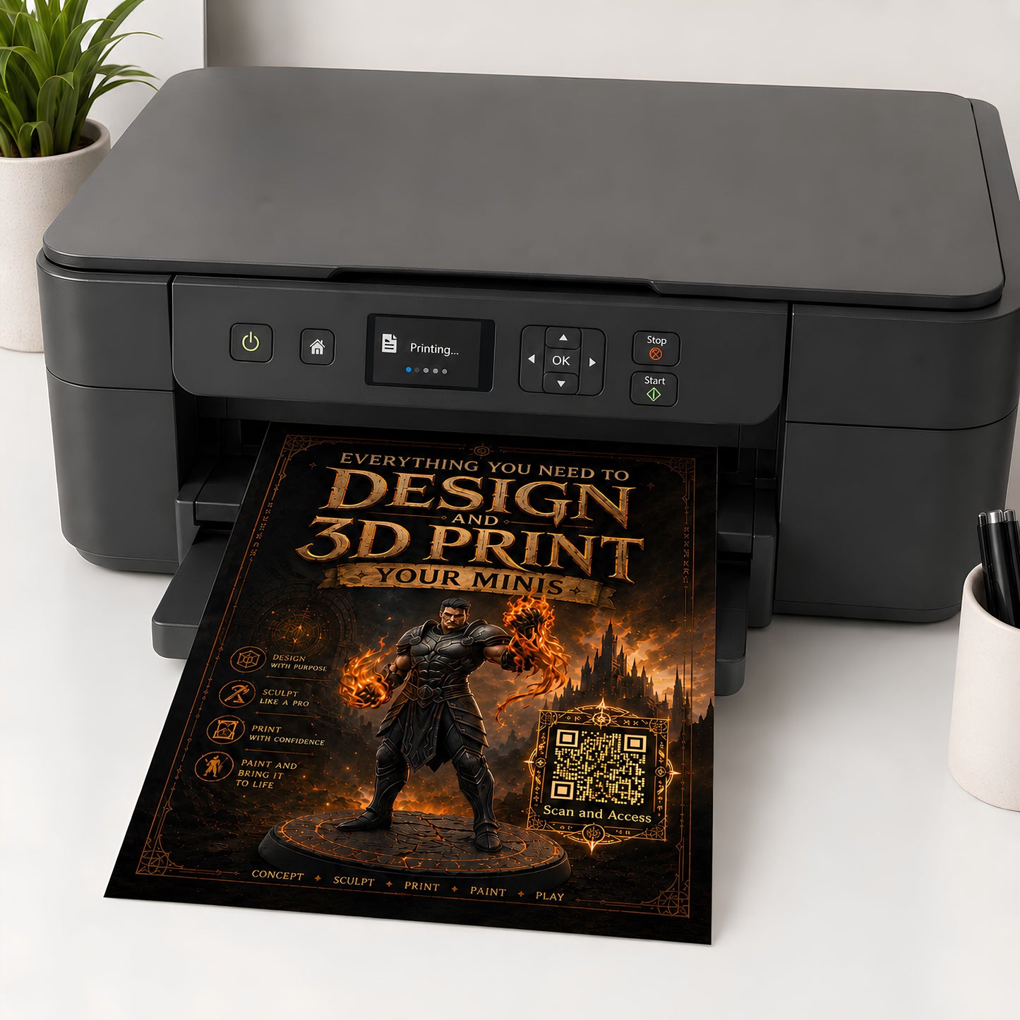 Design & 3D Print Your Minis: Complete Maker Kit