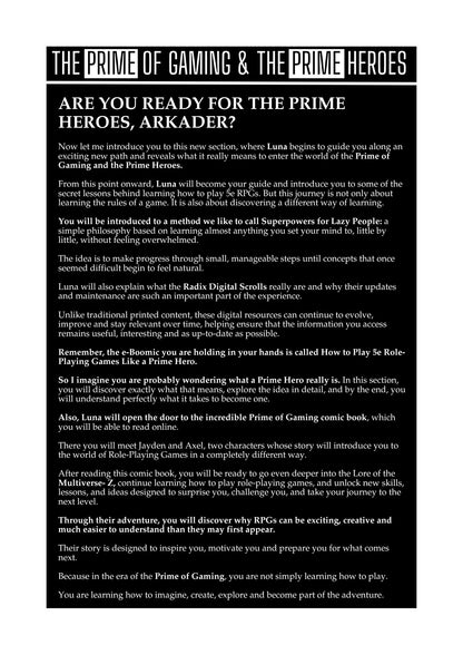 How to Play RPGs Like a Prime Hero - Volume Zero