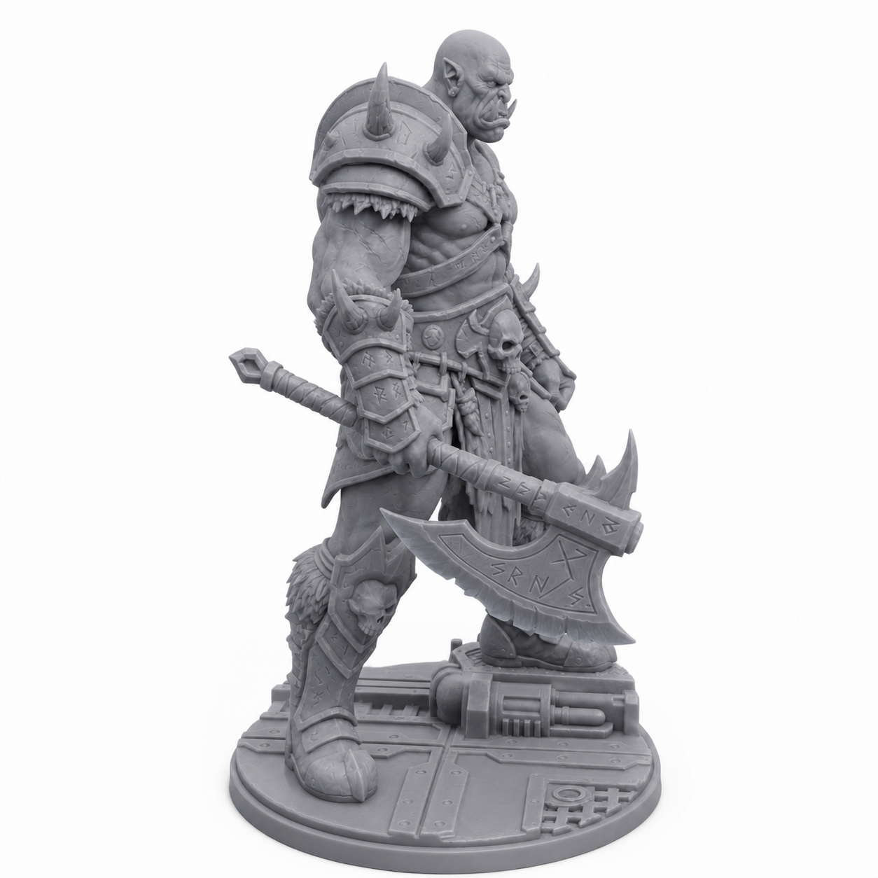5_db65526c-a93a-4103-8b06-65430cf79064 unpainted grey resin miniature, right side view