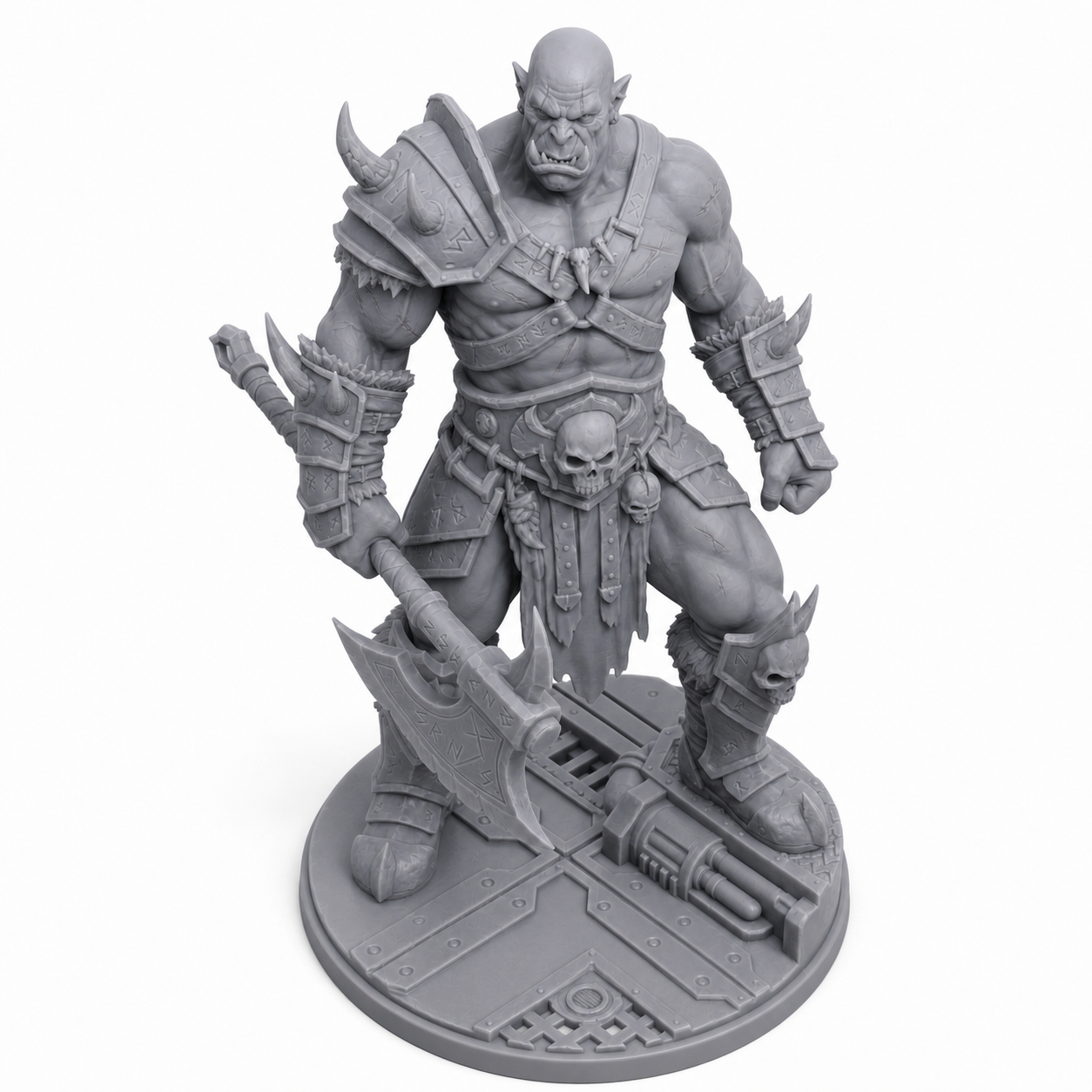 5_db65526c-a93a-4103-8b06-65430cf79064 unpainted grey resin miniature, elevated view