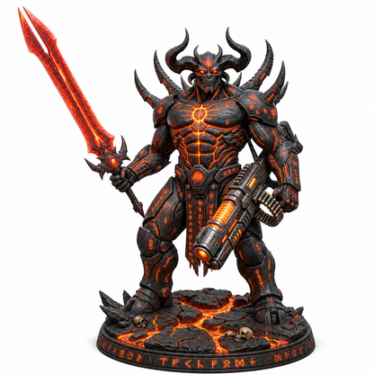 Abyssals Futura Annihilator painted premium resin miniature, front view
