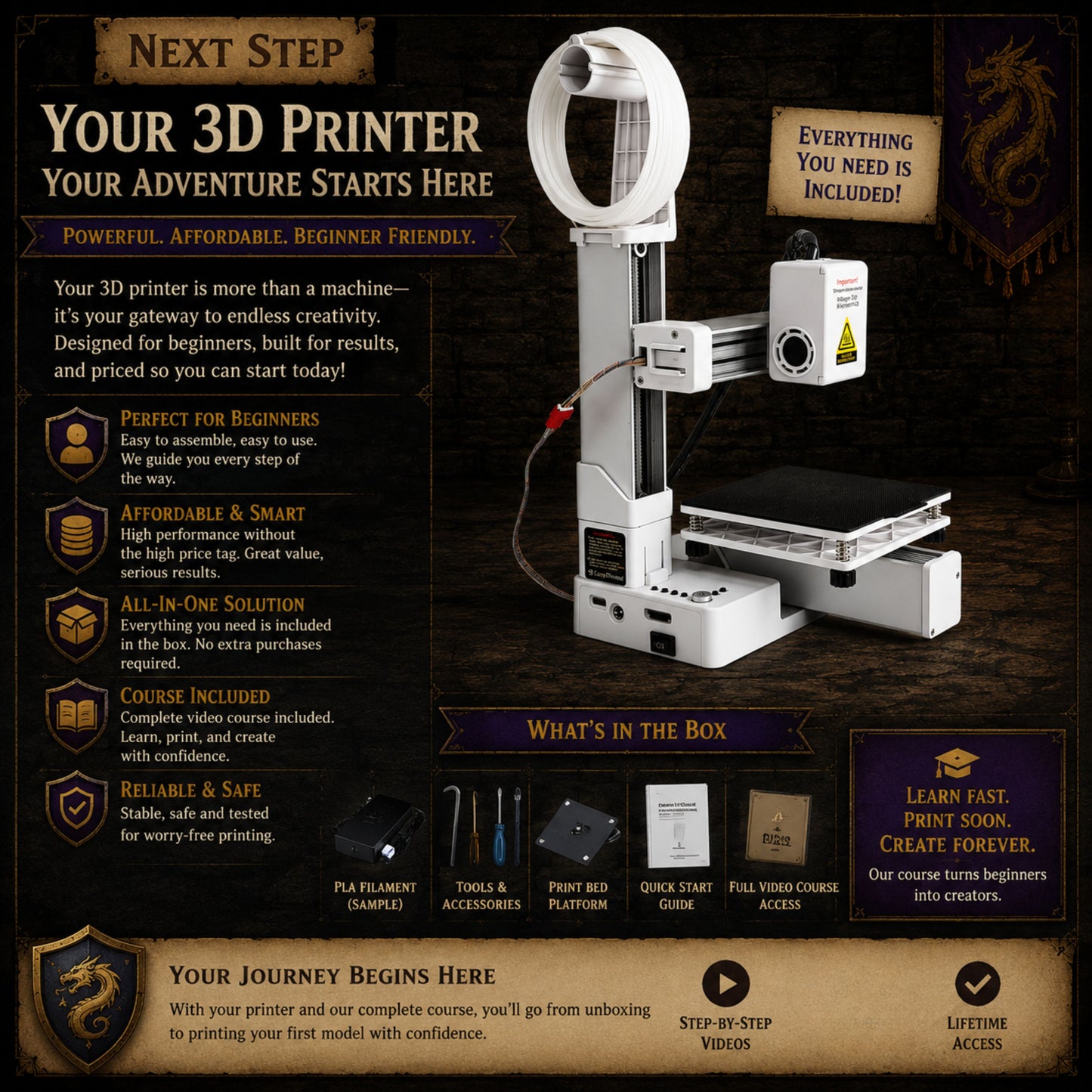 The Perfect 3D Printer For Beginners