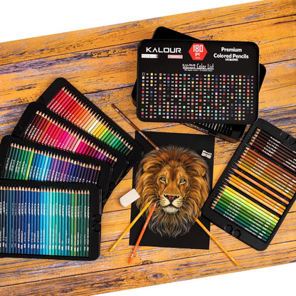180 Colors Professional Colored Pencils Set