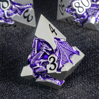 Dragonbound Metal Dice — 7-Piece RPG Set