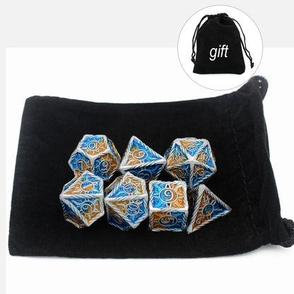Astral Sigil Metal Dice — 7-Piece RPG Set