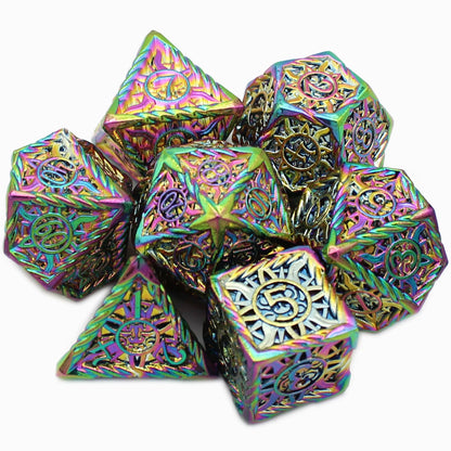 Astral Sigil Metal Dice — 7-Piece RPG Set