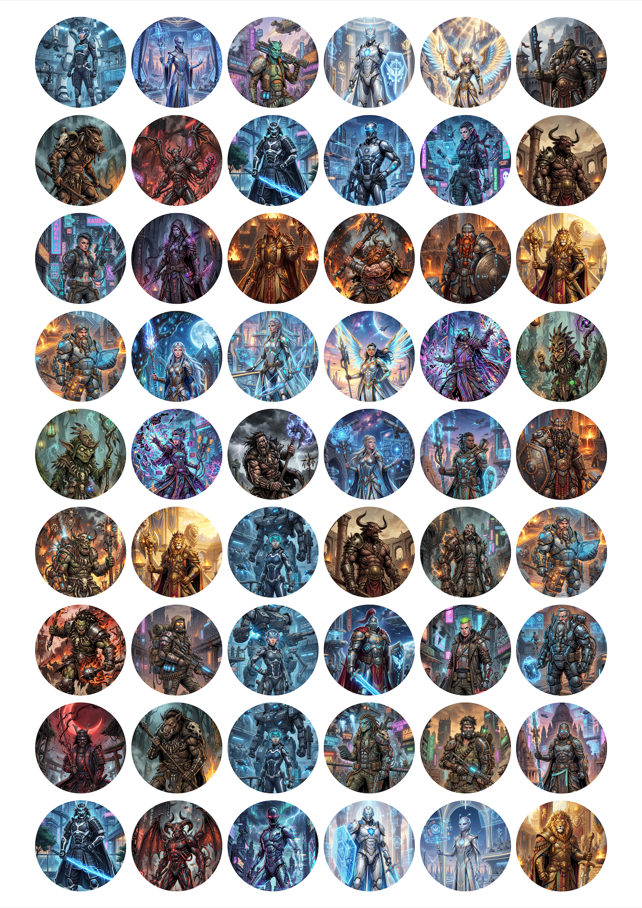 Character Round Tokens – 25 mm Crafting Guide