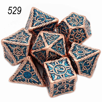 Astral Sigil Metal Dice — 7-Piece RPG Set