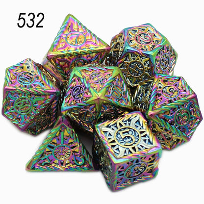 Astral Sigil Metal Dice — 7-Piece RPG Set