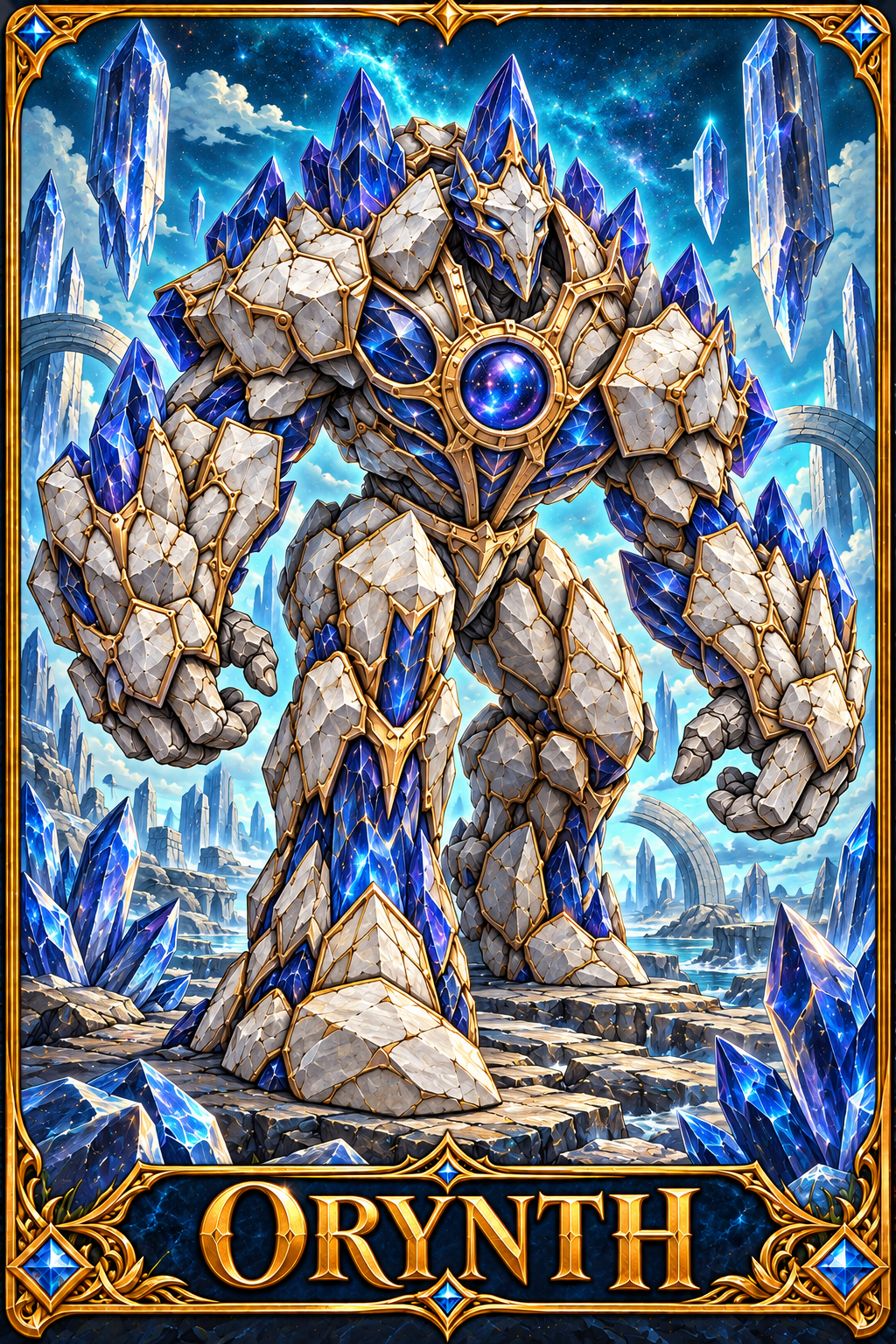 Included Token - Card artwork — ORYNTH-01 — detail preview; printed as a mini foldable token in the PDF