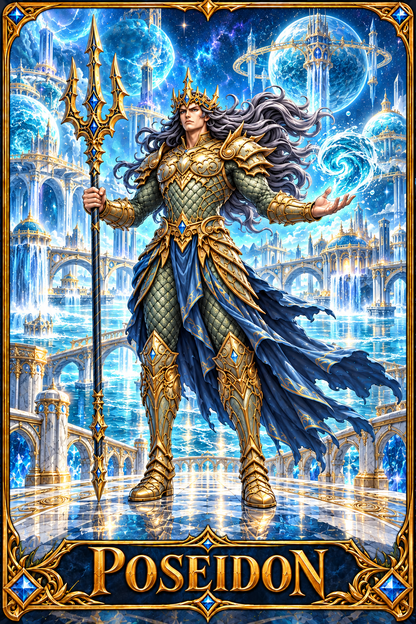 Included Token - Card artwork — POSEIDON-04 — detail preview; printed as a mini foldable token in the PDF