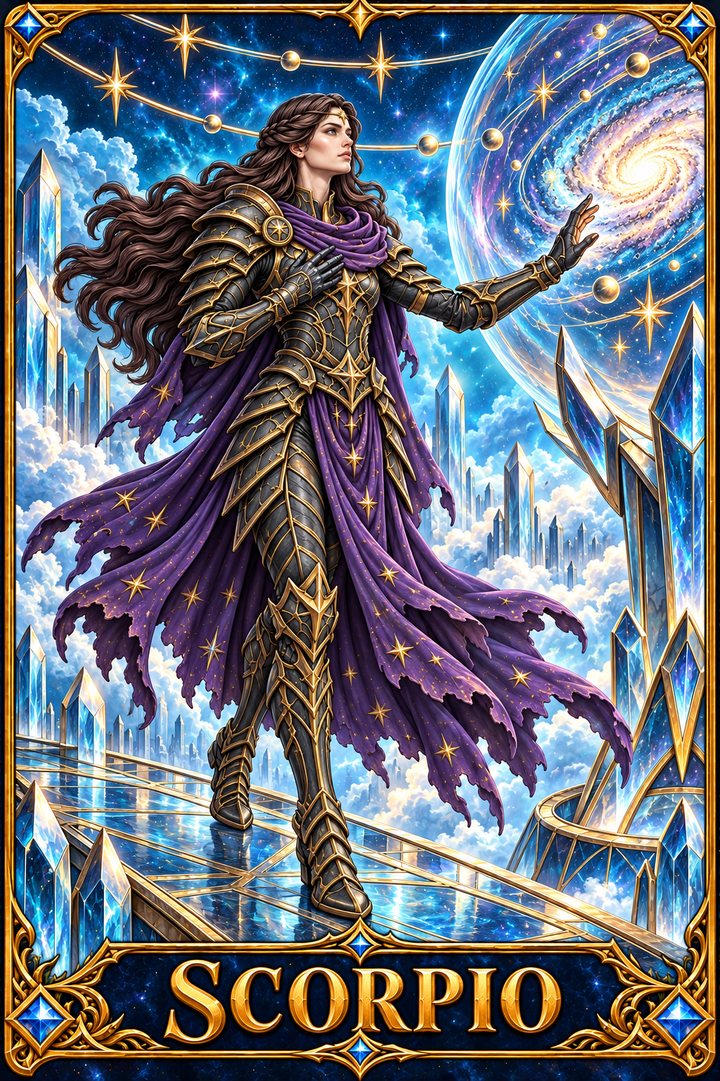 Included Token - Card artwork — SCORPIO-02 — detail preview; printed as a mini foldable token in the PDF