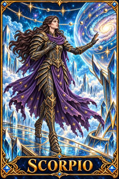 Included Token - Card artwork — SCORPIO-02 — detail preview; printed as a mini foldable token in the PDF