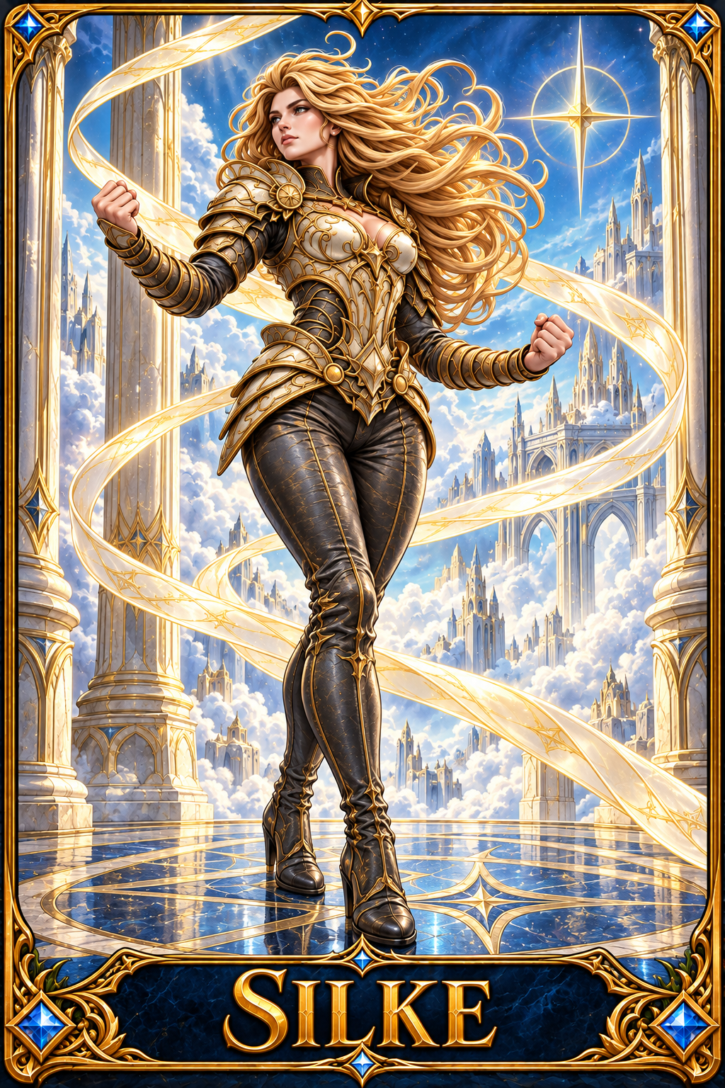 Included Token - Card artwork — SILKE-01 — detail preview; printed as a mini foldable token in the PDF