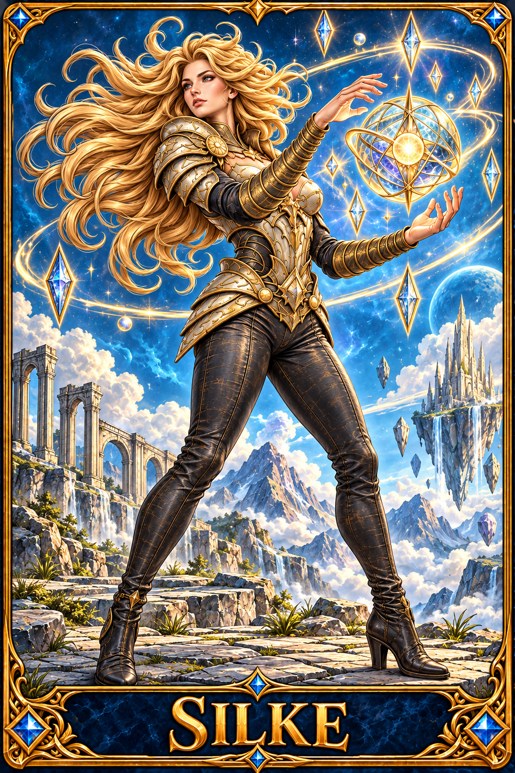 Included Token - Card artwork — SILKE-02 — detail preview; printed as a mini foldable token in the PDF