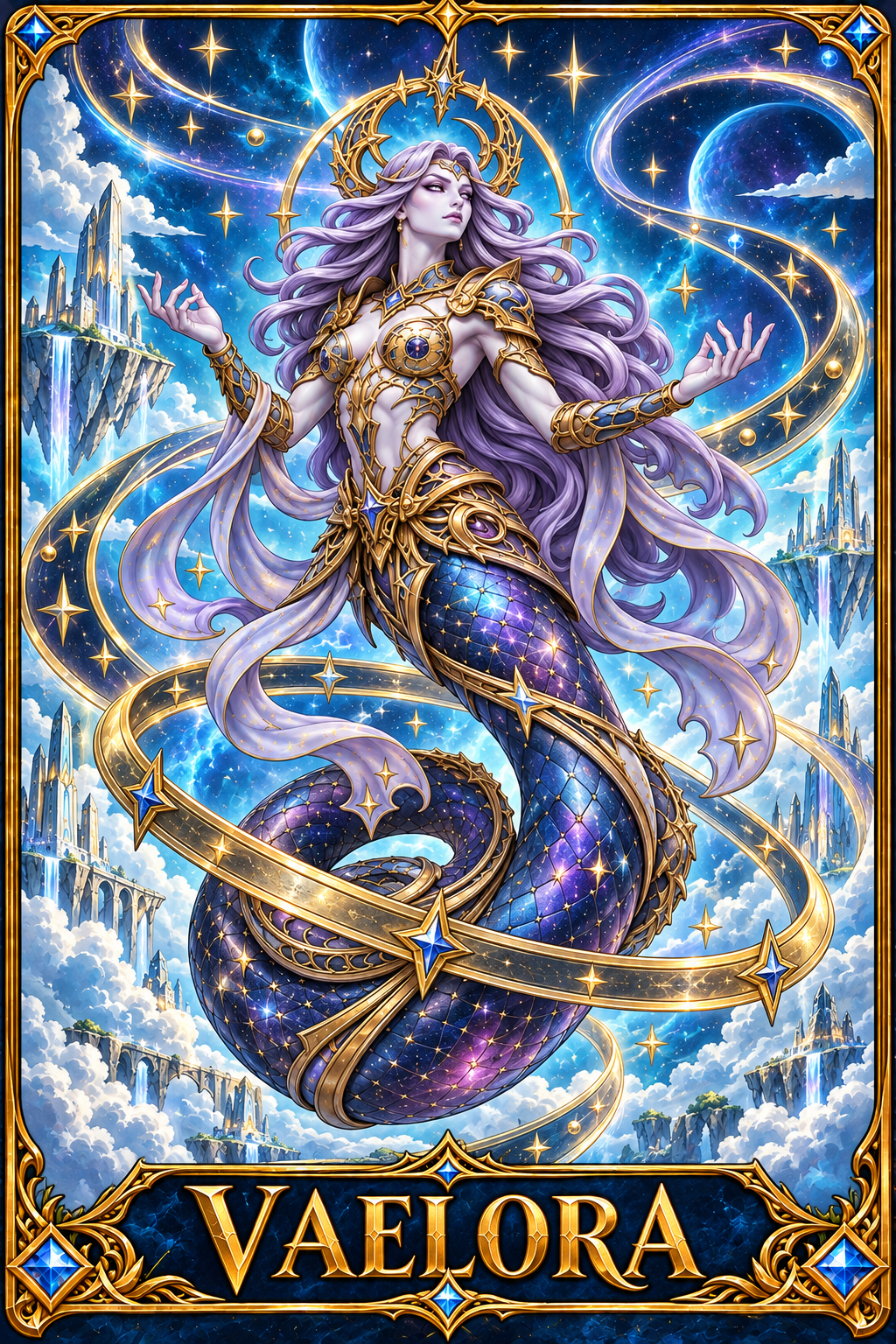 Included Token - Card artwork — VAELORA-01 — detail preview; printed as a mini foldable token in the PDF