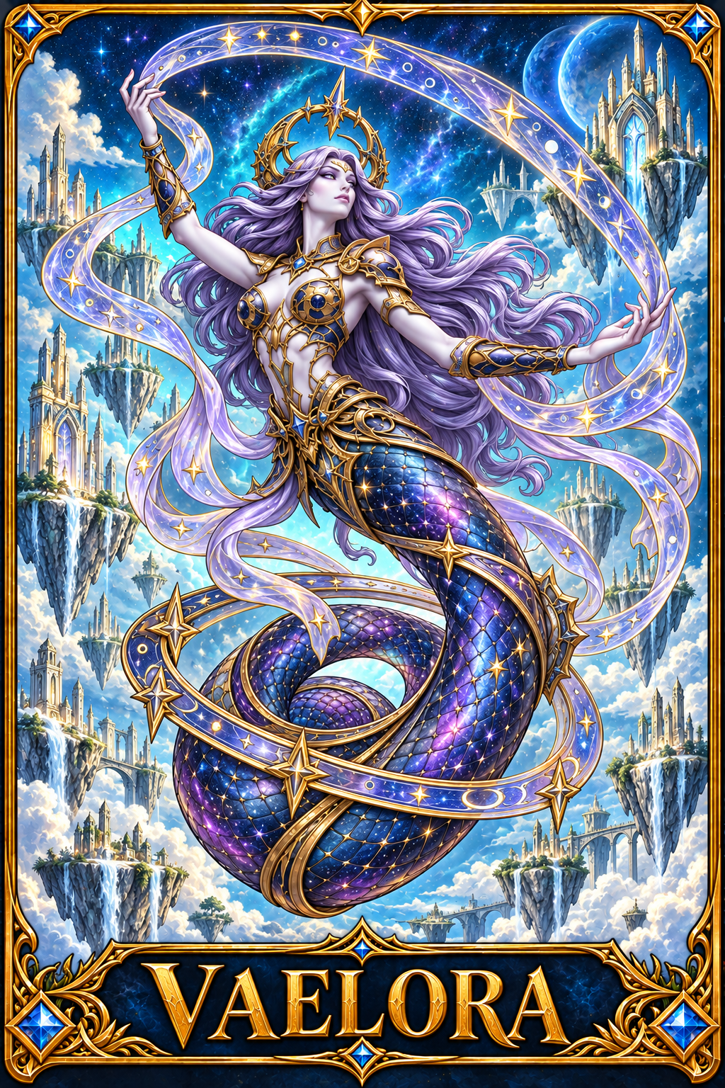 Included Token - Card artwork — VAELORA-02 — detail preview; printed as a mini foldable token in the PDF