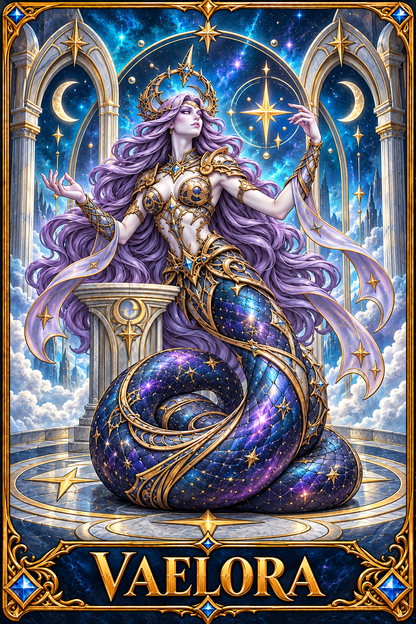 Included Token - Card artwork — VAELORA-03 — detail preview; printed as a mini foldable token in the PDF