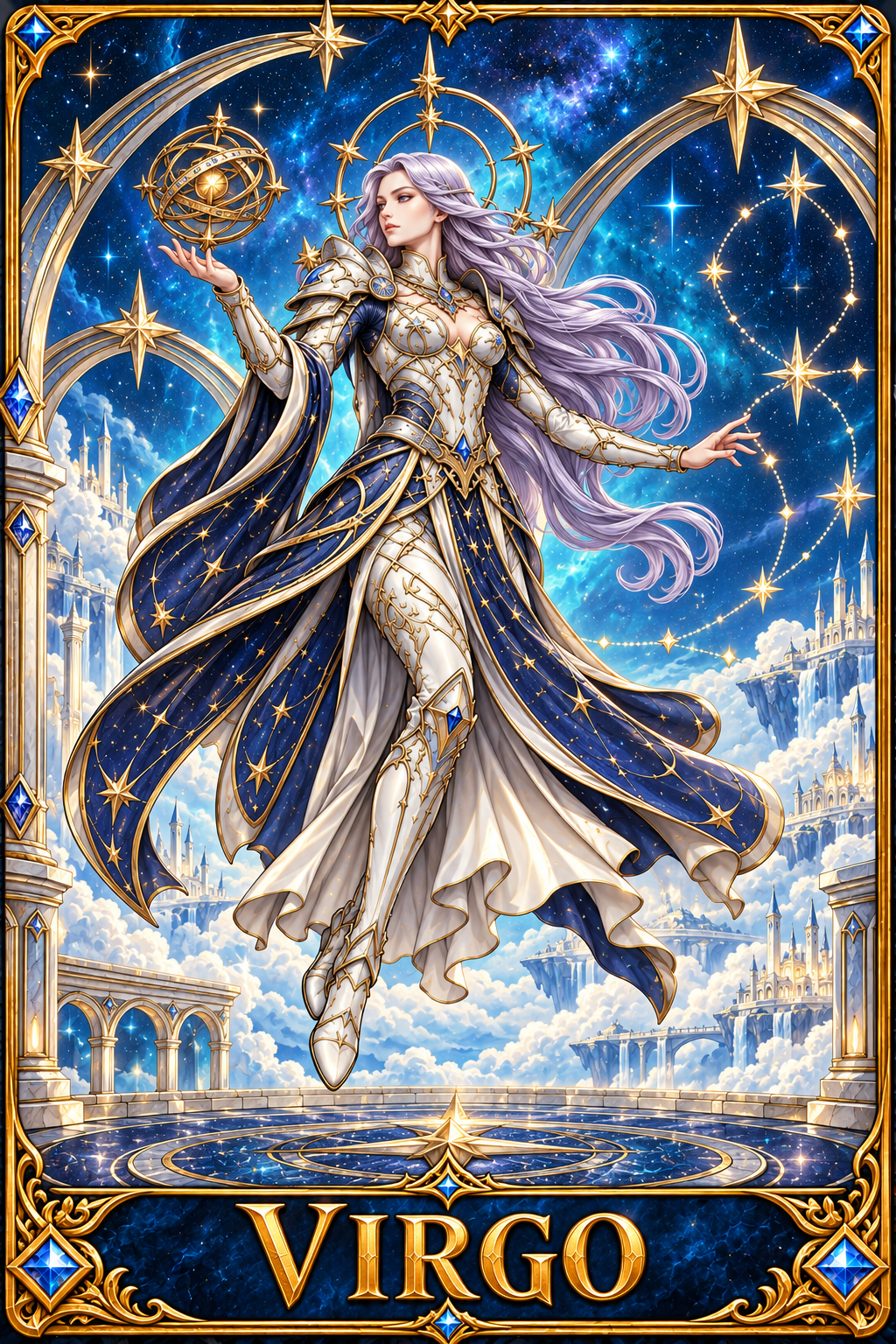 Included Token - Card artwork — VIRGO-02 — detail preview; printed as a mini foldable token in the PDF