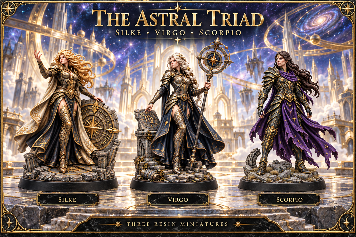 The Astral Triad — Silke, Virgo and Scorpio miniature bundle