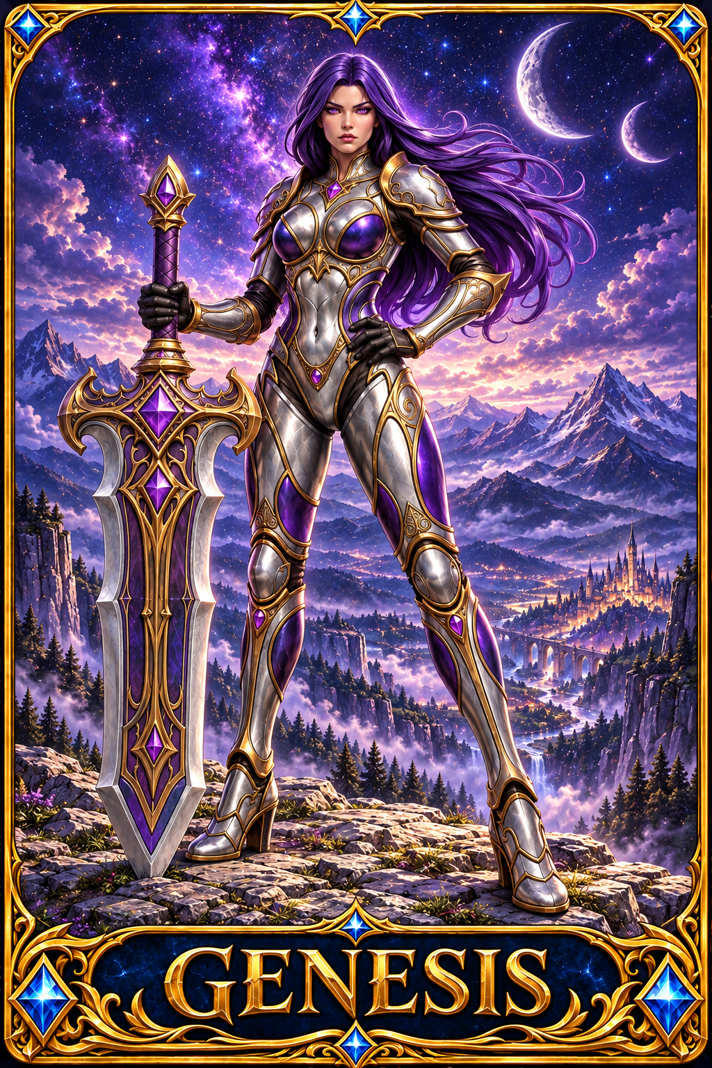 Included Token - Card artwork — GENESIS-01 — enlarged preview of a mini foldable token in the PDF